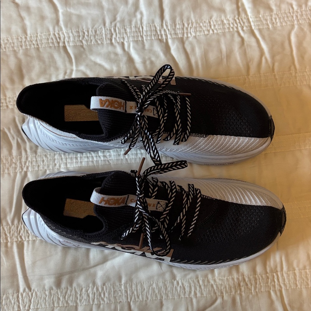 Hoka Black and White Running Shoes - Picture 3 of 12